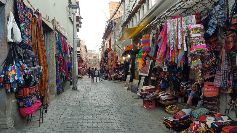 Calle Sagarnaga que ver en La Paz Bolivia