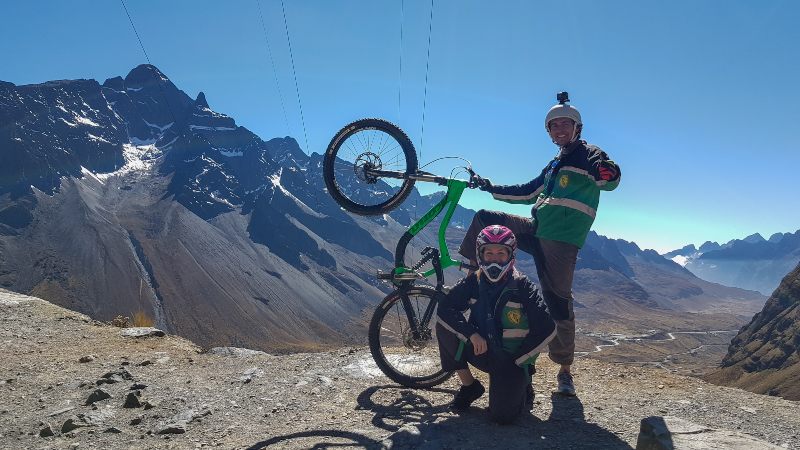 Carretera de la Muerte en La Paz Bolivia