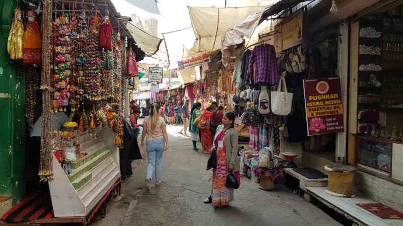 Bazar en Pushkar