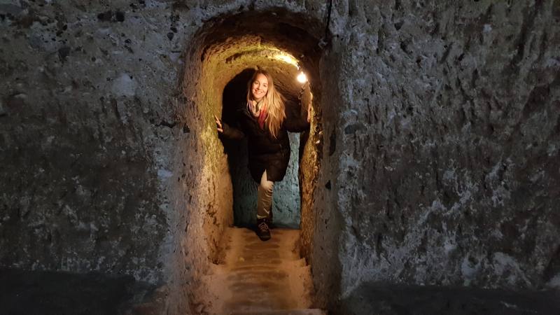 ciudades subterráneas en Cappadocia