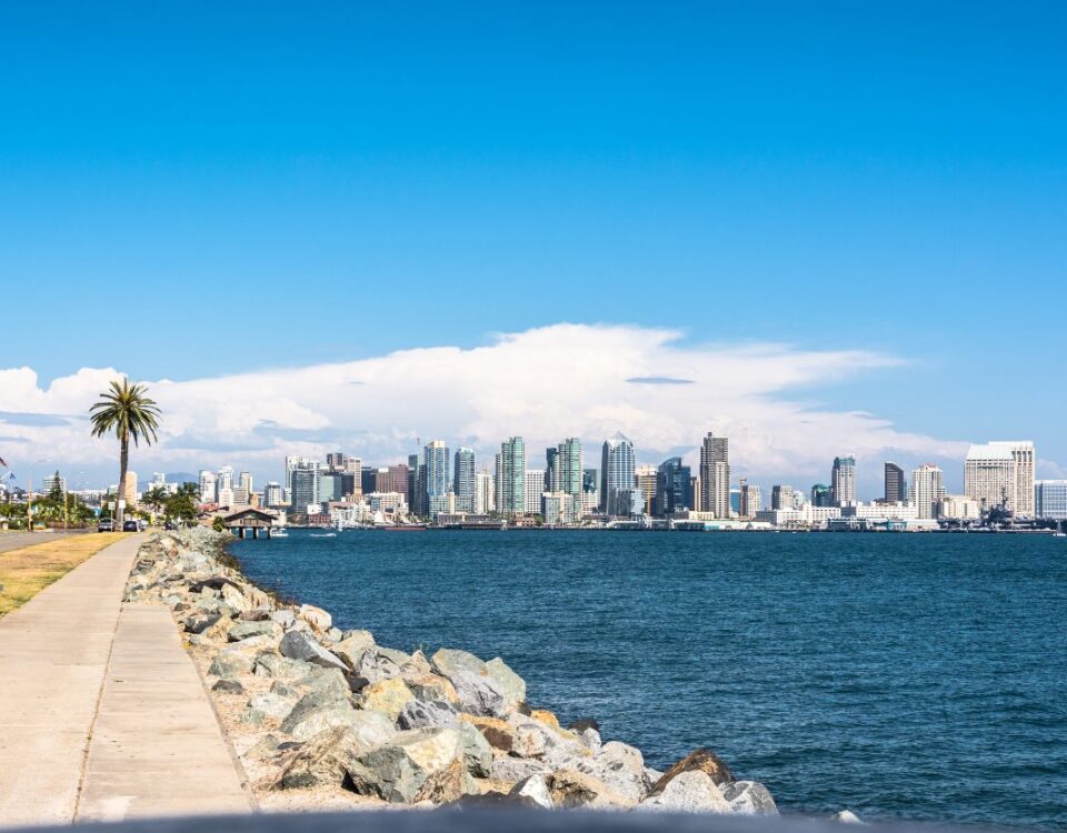Vacaciones en San Diego, skyline California