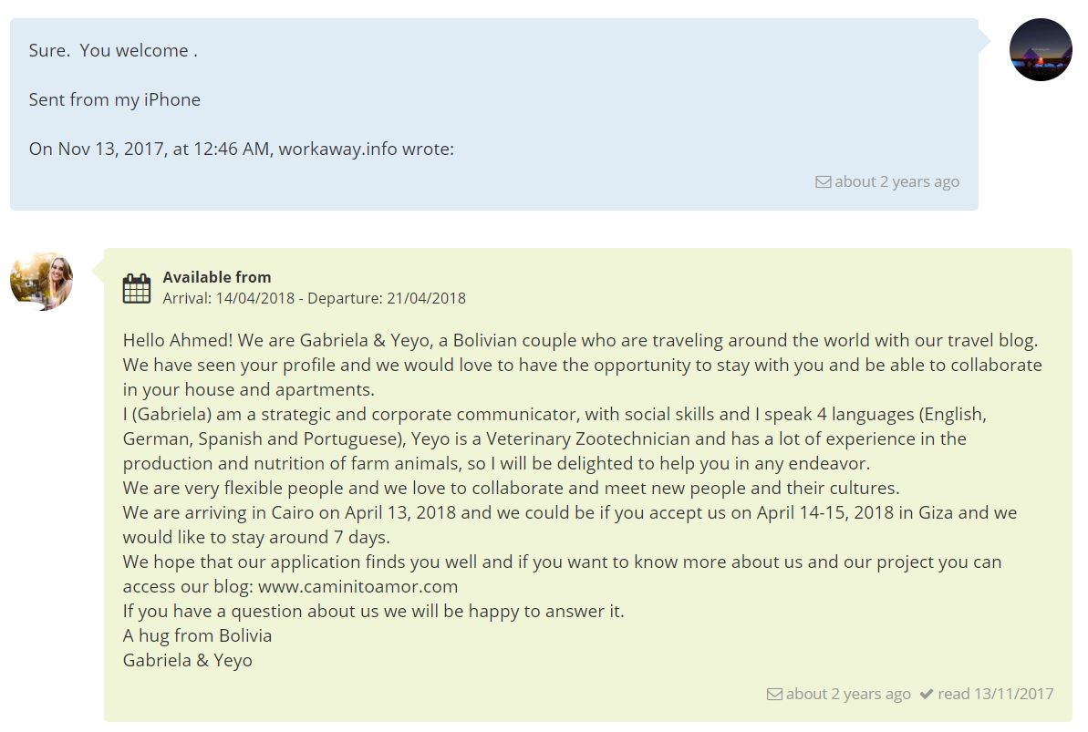 Worldpackers o Workaway