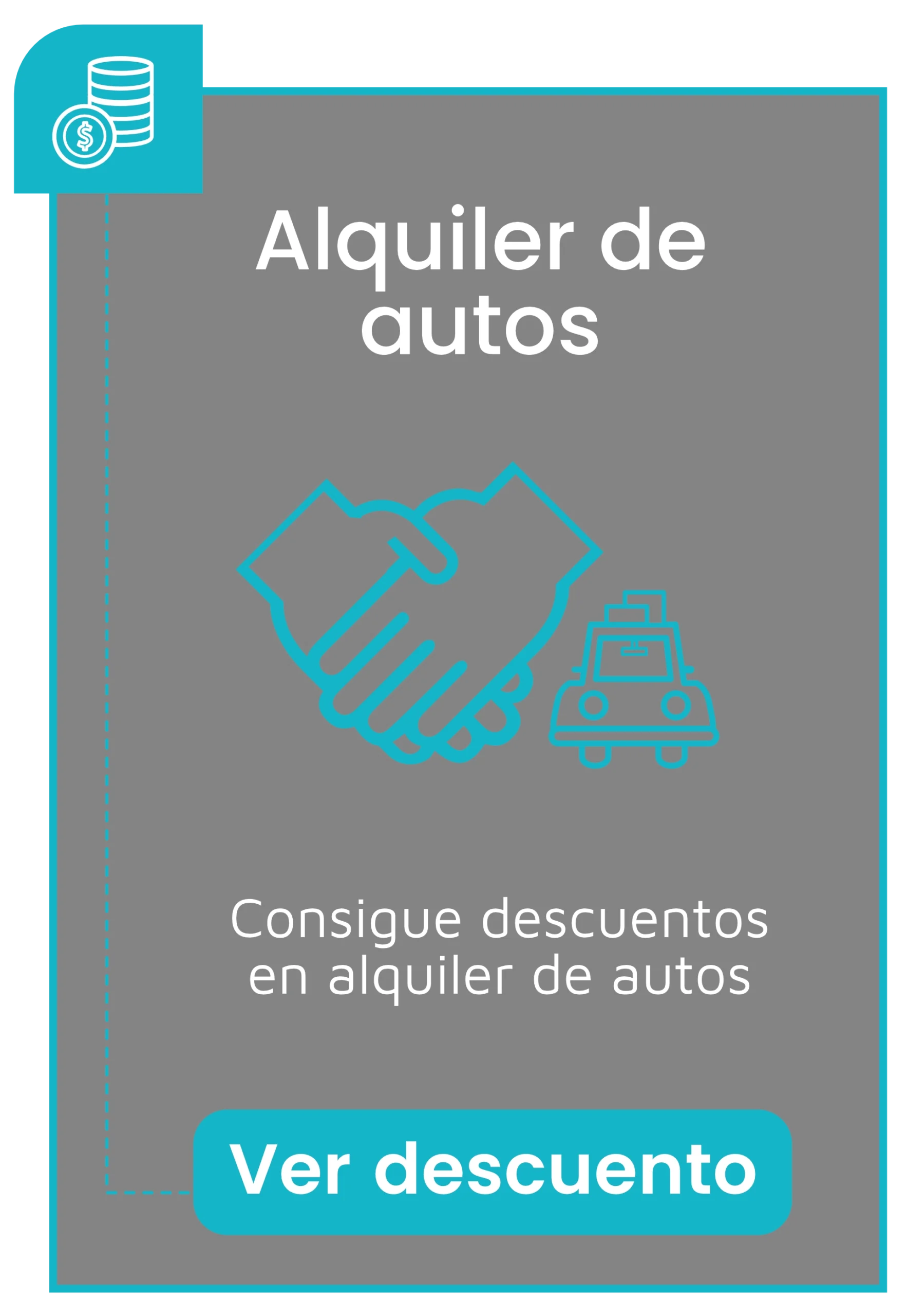 tarjetica alquiler de autos caminito amor blanco 2.1