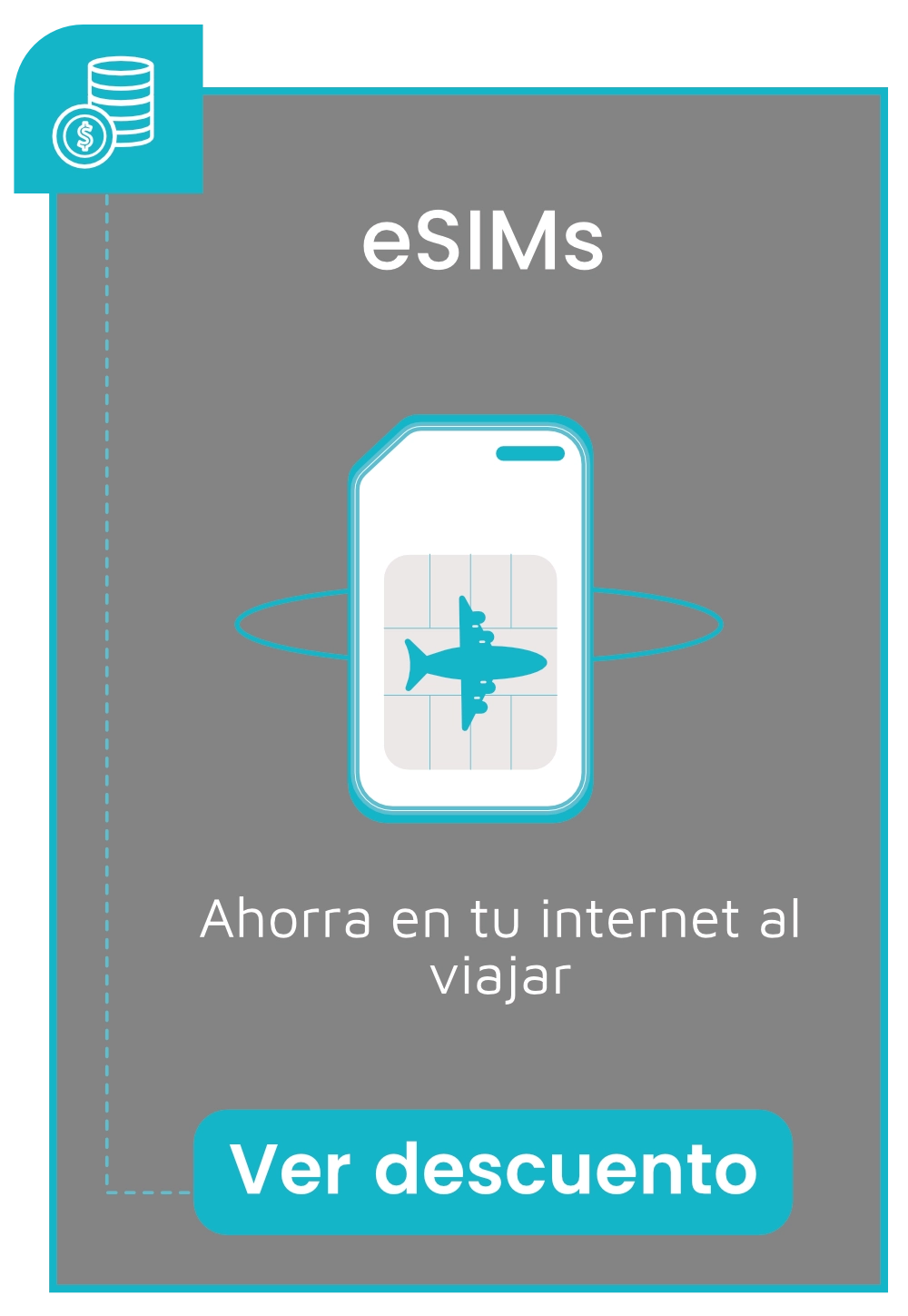 tarjetica esims caminito amor gris 3