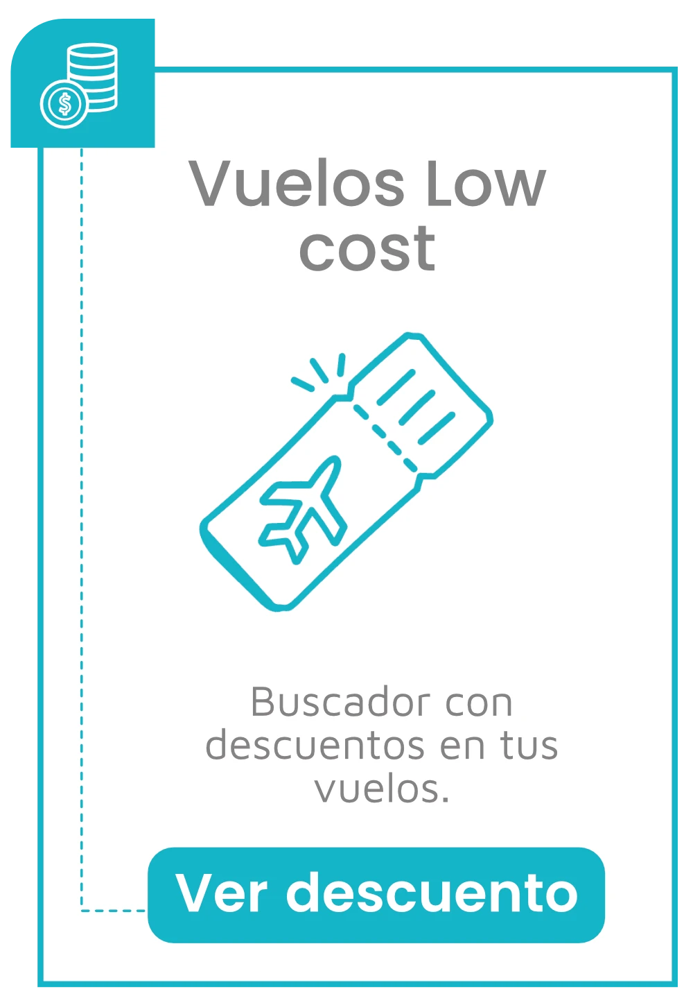 tarjetica vuelo low cost caminito amor gris 2