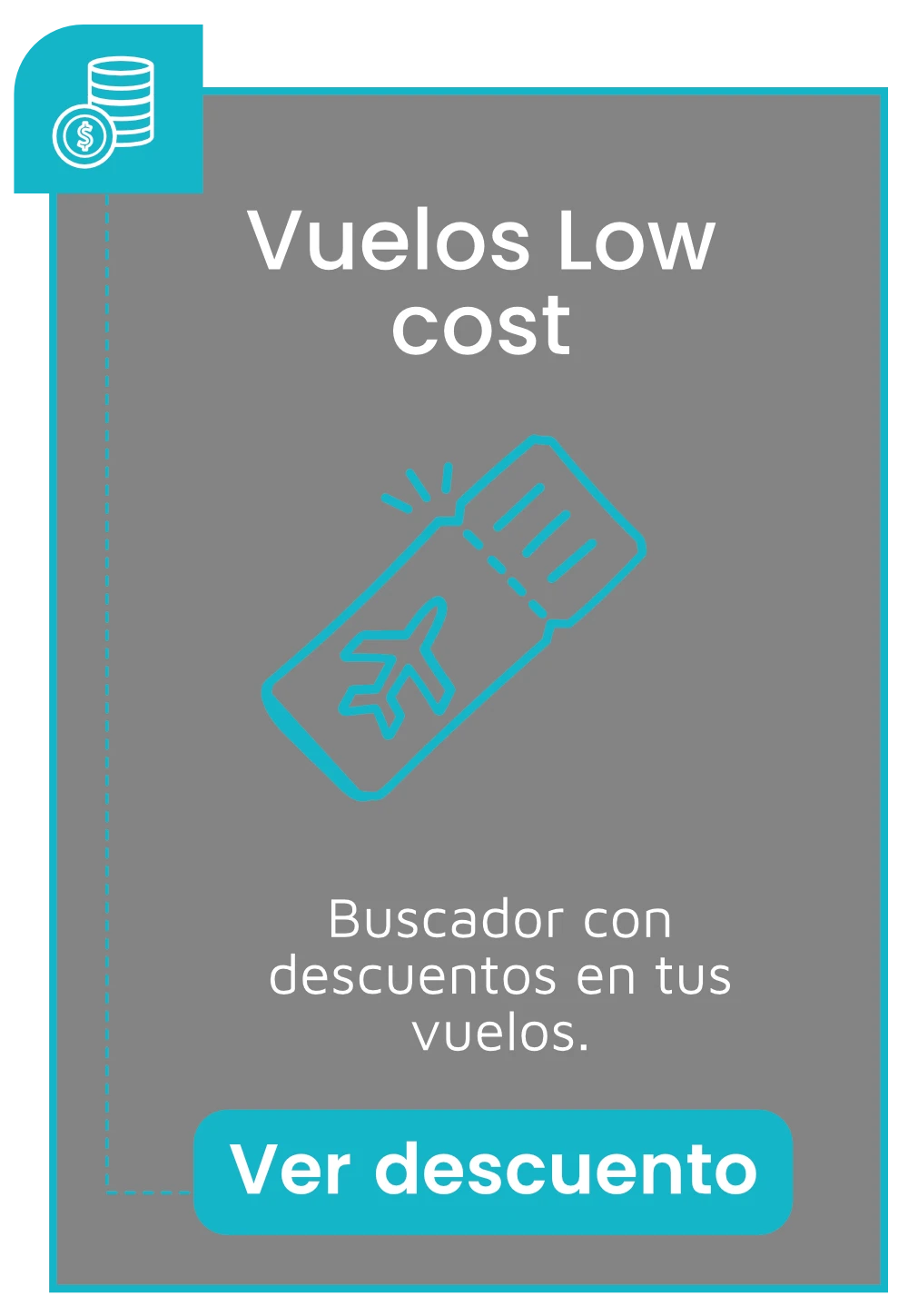 tarjetica vuelo low cost caminito amor gris 2.1